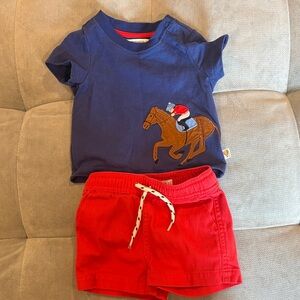 Casual horse racing outfit, baby boy
